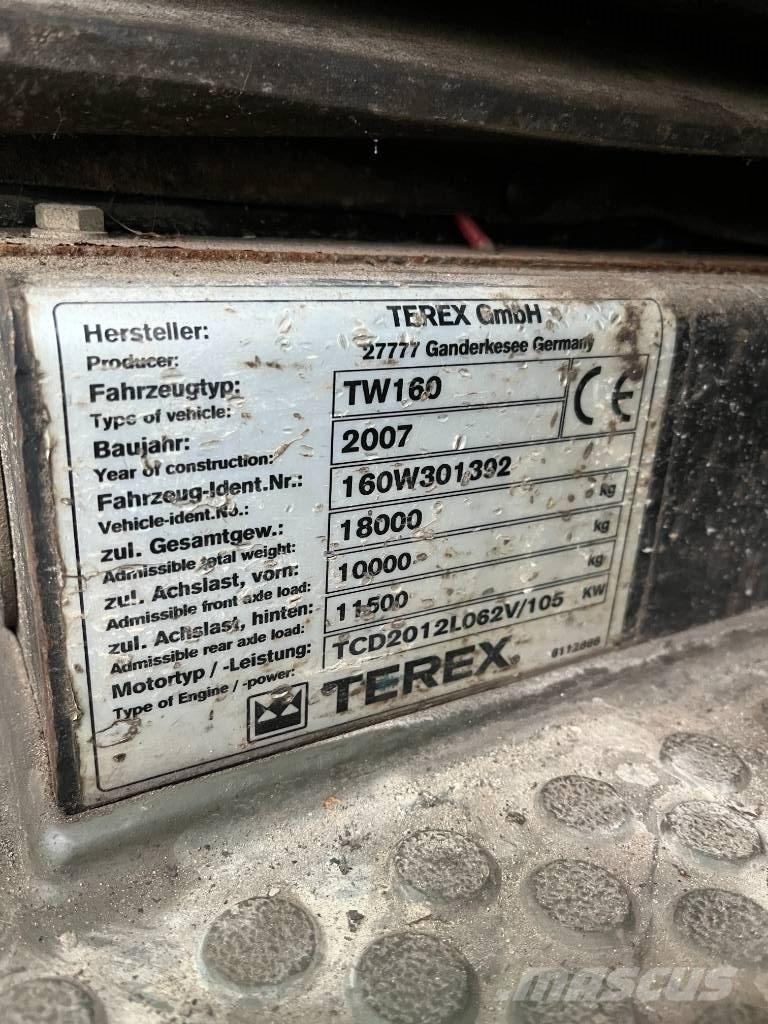 Terex TW 160 Kolesové rýpadlá