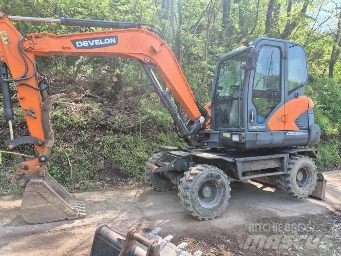 Doosan DX 55 W Kolesové rýpadlá