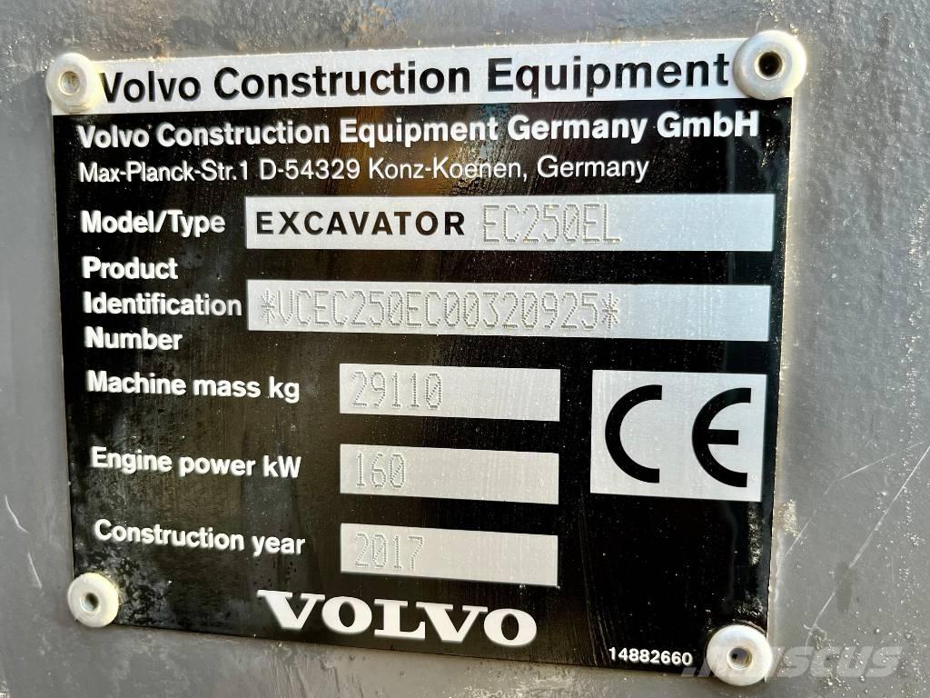 Volvo EC 250 E Pásové rýpadlá