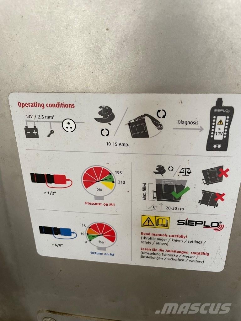  Sieplo MB 1800F Ďalšie stroje a zariadenia pre živočíšnu výrobu