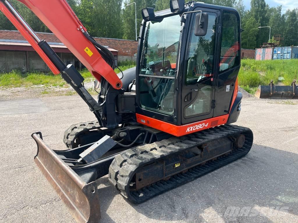 Kubota KX 080 Midi rýpadlá 7 t - 12 t