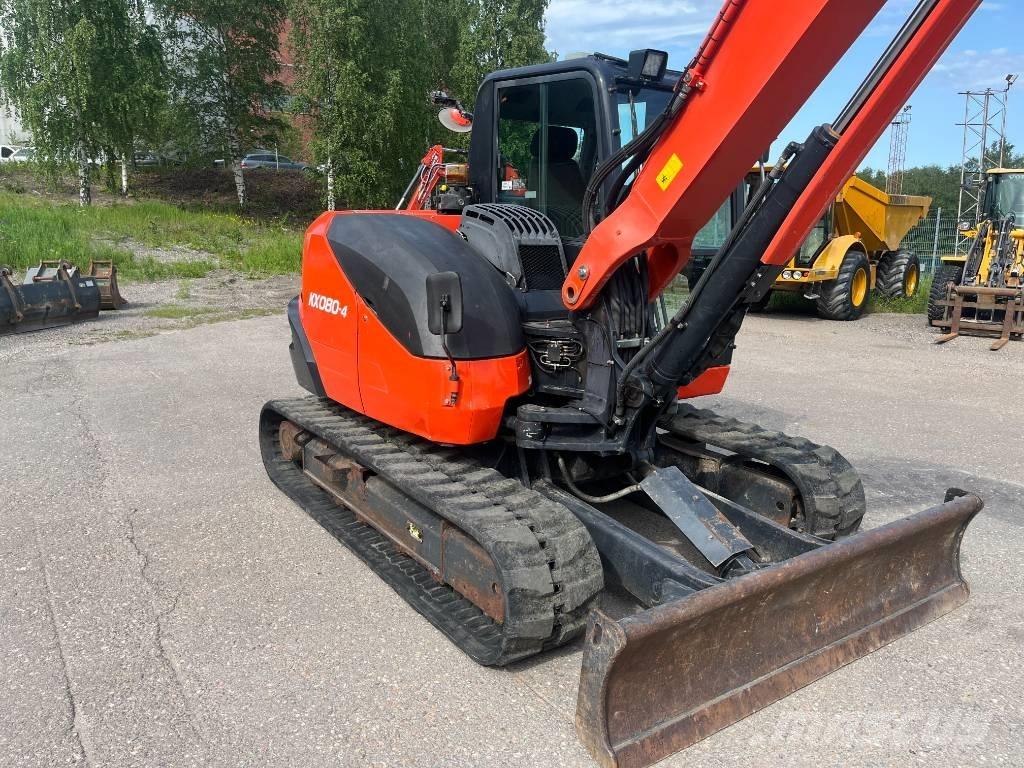 Kubota KX 080 Midi rýpadlá 7 t - 12 t