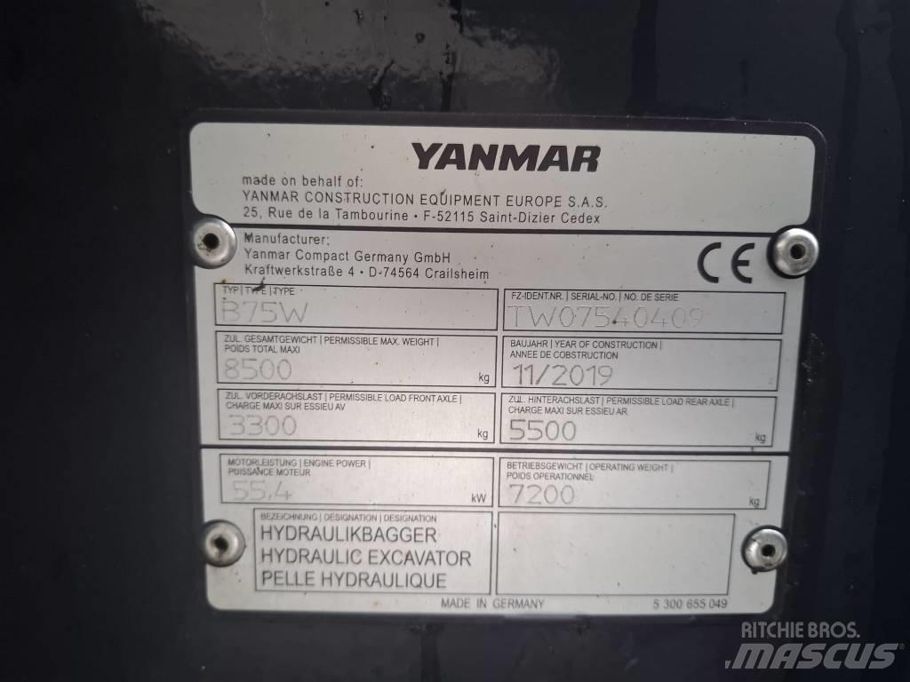 Yanmar B 75 W Kolesové rýpadlá