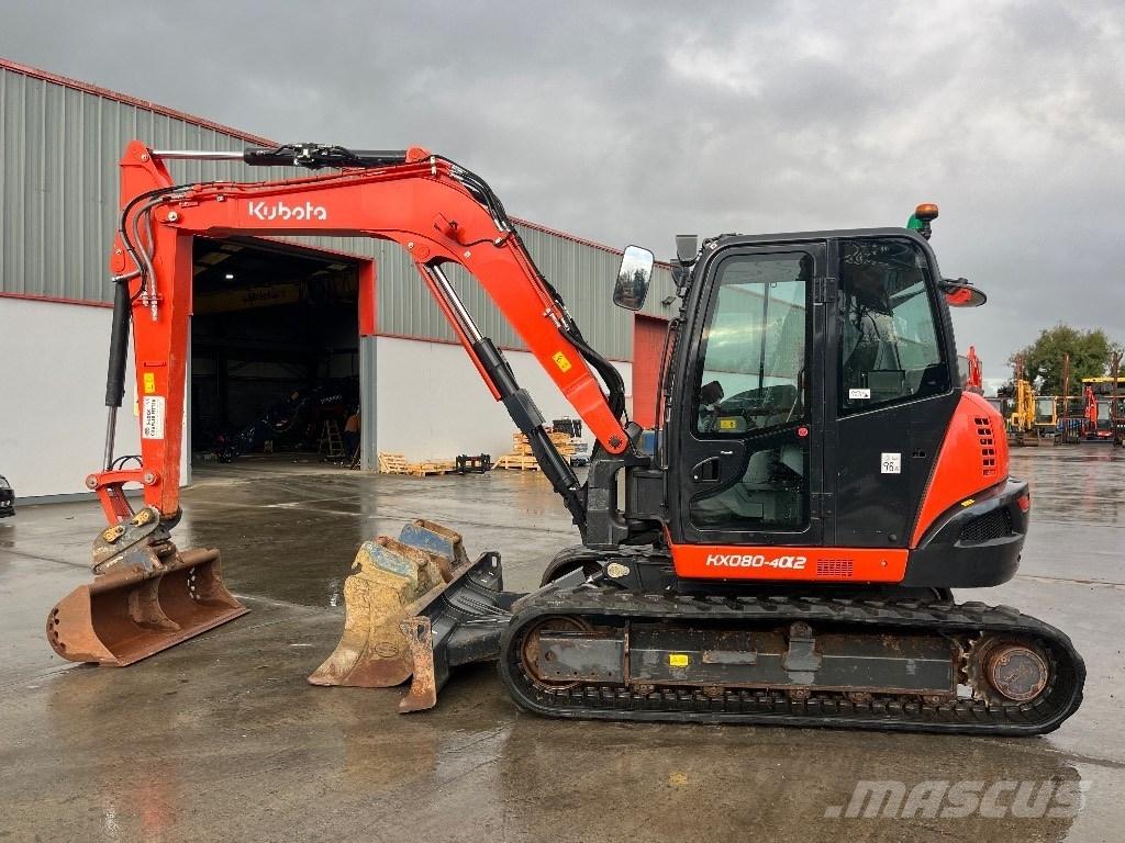 Kubota KX 080-4 Midi rýpadlá 7 t - 12 t