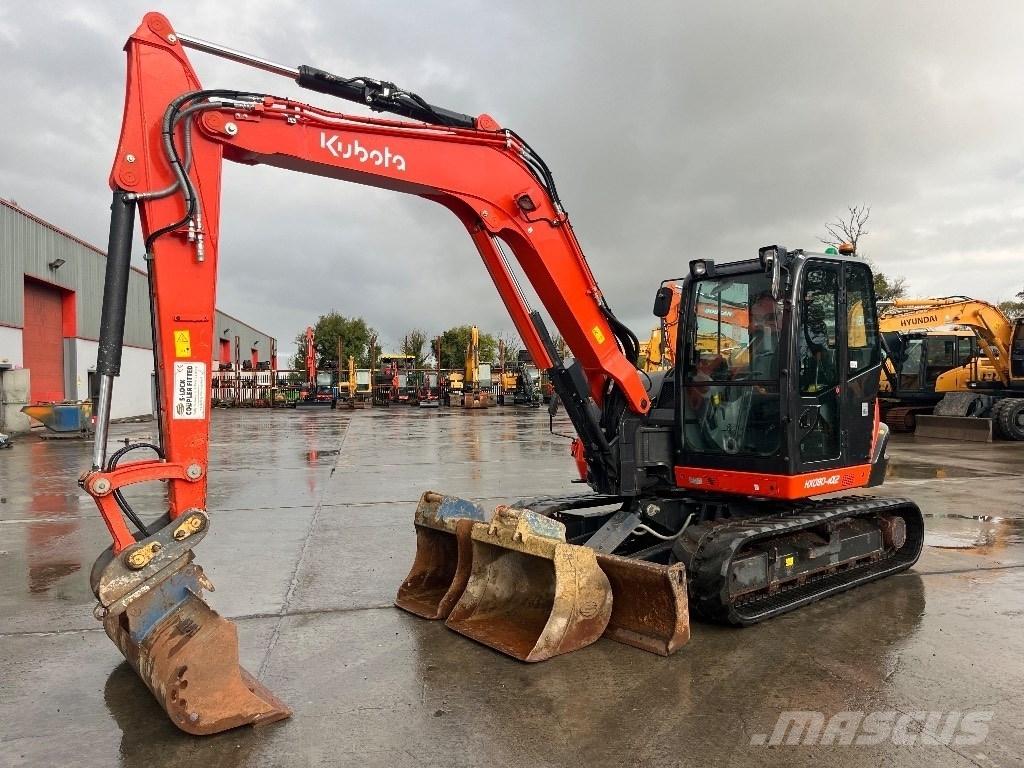 Kubota KX 080-4 Midi rýpadlá 7 t - 12 t