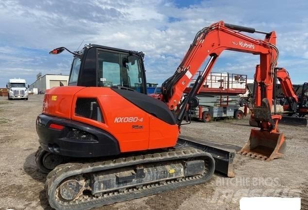 Kubota KX080-4S2 Pásové rýpadlá