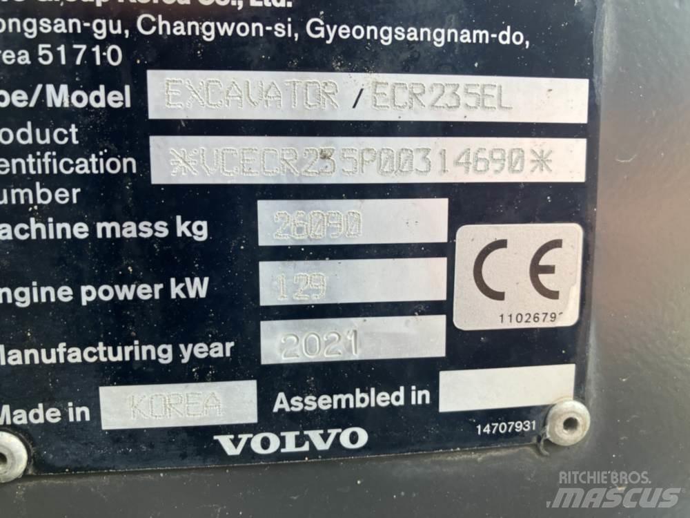 Volvo ECR235EL Pásové rýpadlá