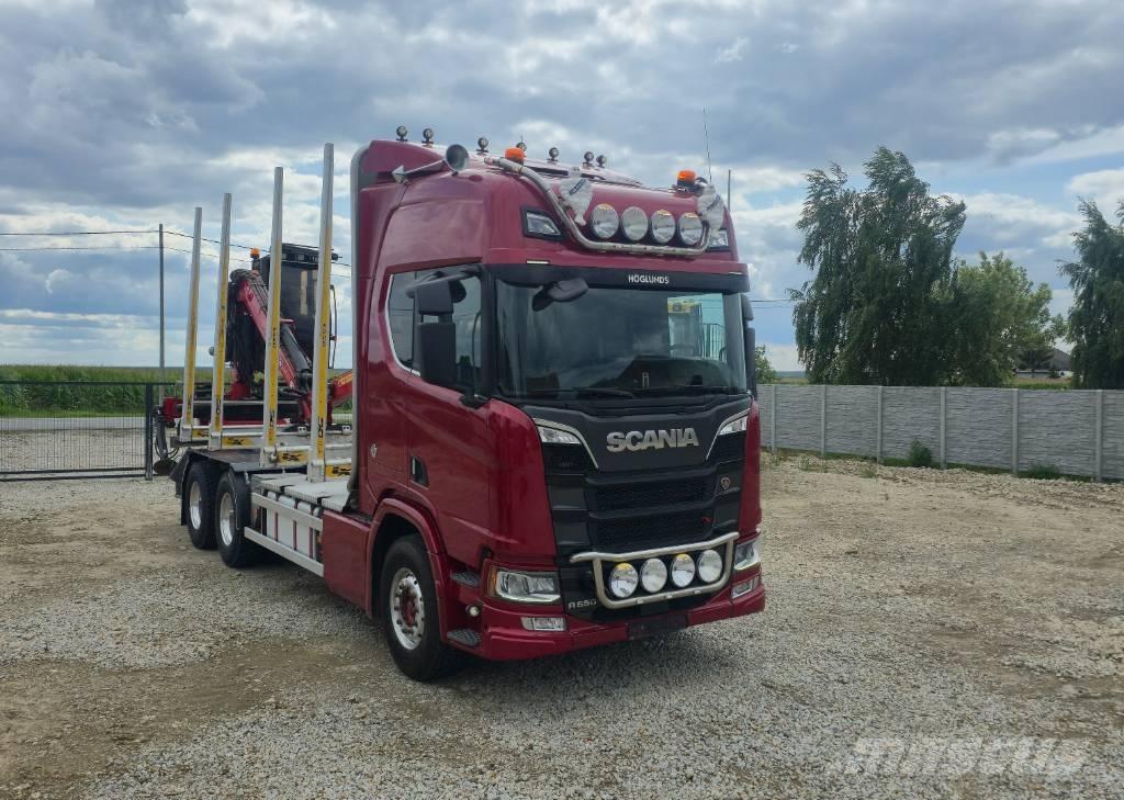 Scania R 650 Nákladné vozidlá na prepravu dreva
