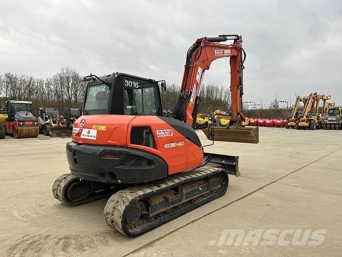 Kubota KX080-4A2 Midi rýpadlá 7 t - 12 t