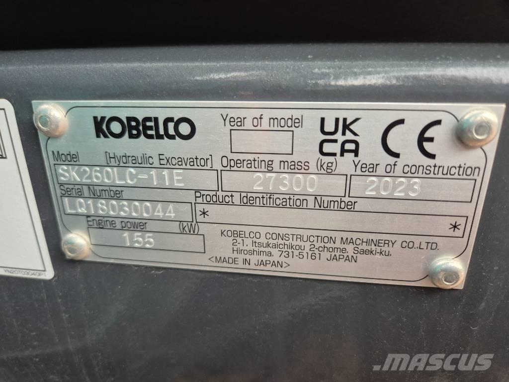 Kobelco SK260LC-11E Pásové rýpadlá