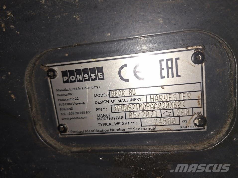 Ponsse Bear 8W Harvestory