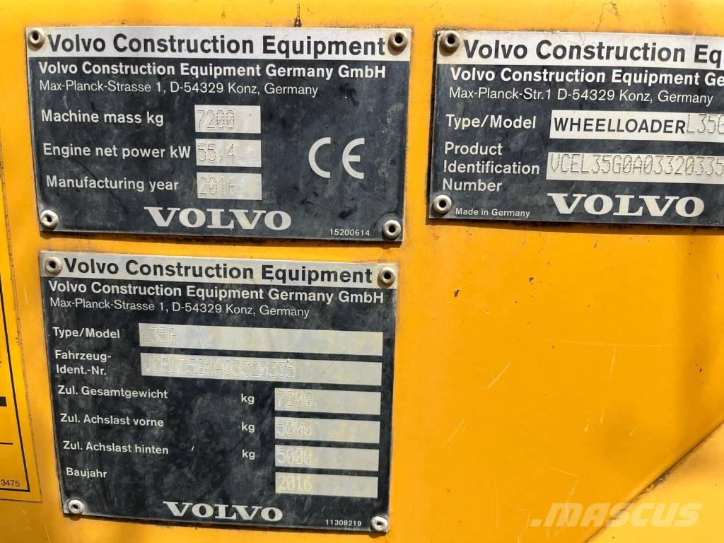 Volvo L 35 G Kolesové nakladače