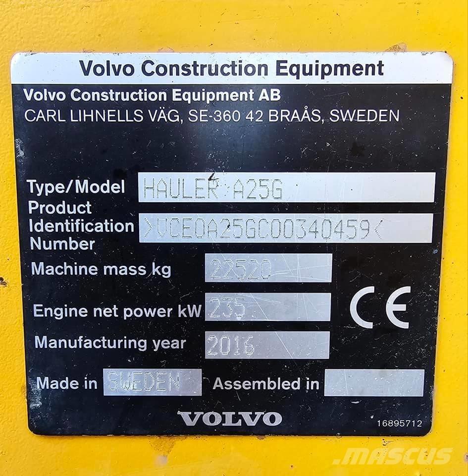 Volvo A 25 G Kĺbové nákladné autá
