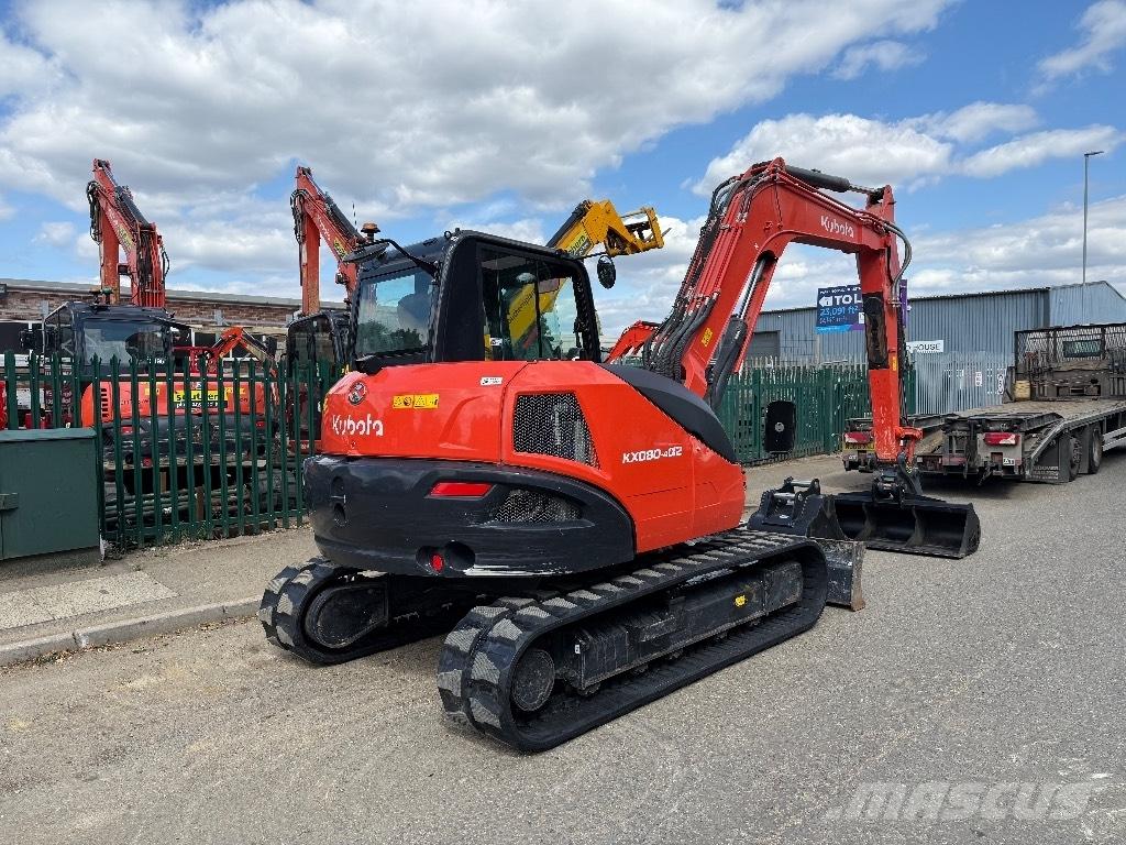 Kubota KX 080-4 Midi rýpadlá 7 t - 12 t