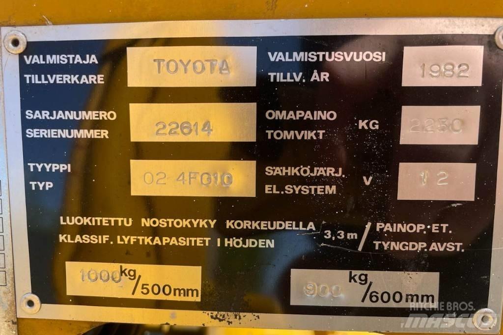 Toyota 02-4FG10 LPG vozíky