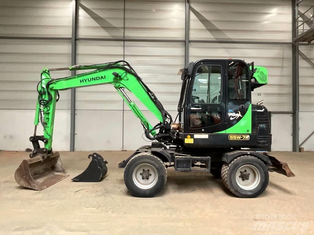 Hyundai 55 W-7 A Kolesové rýpadlá