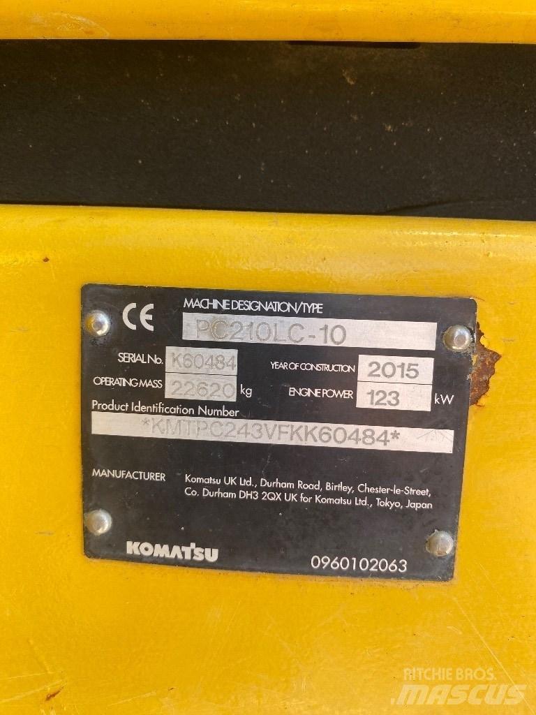 Komatsu PC 210 LC-10 Pásové rýpadlá