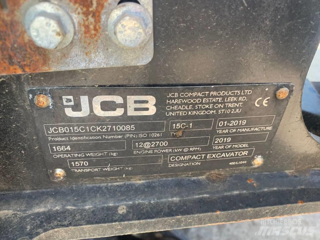 JCB 15 C-1 Mini rýpadlá < 7t