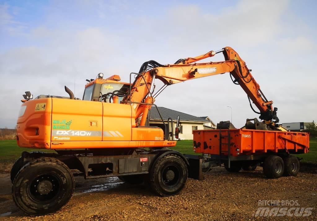 Doosan Dw 140 Kolesové rýpadlá