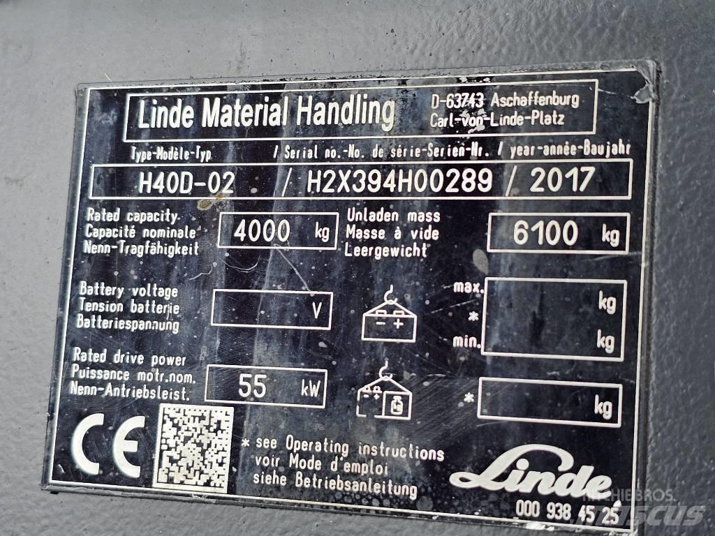 Linde H40D-02 Dieselové vozíky