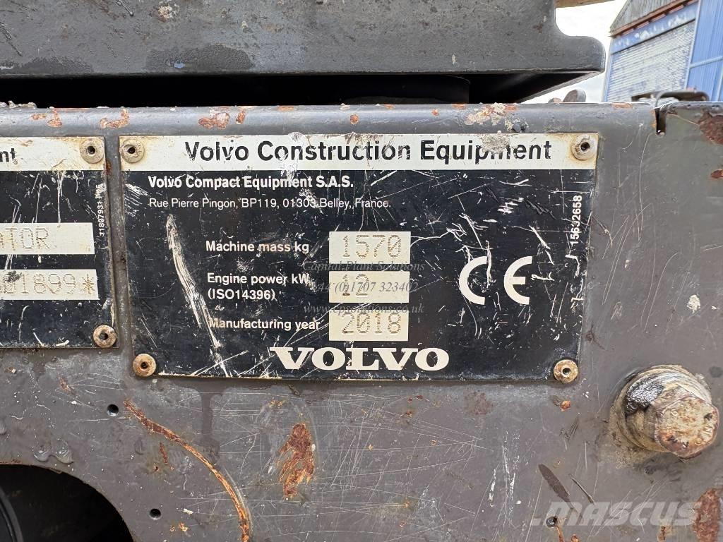 Volvo EC 15 D Mini rýpadlá < 7t