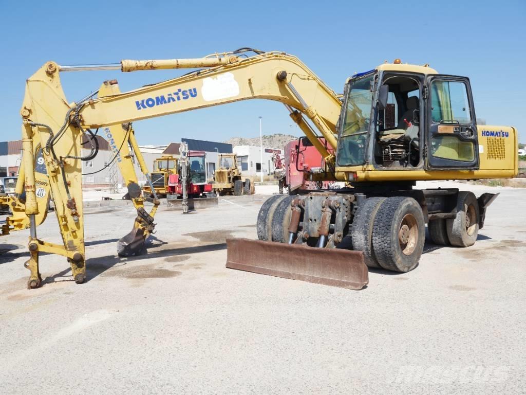 Komatsu PW 170 Kolesové rýpadlá