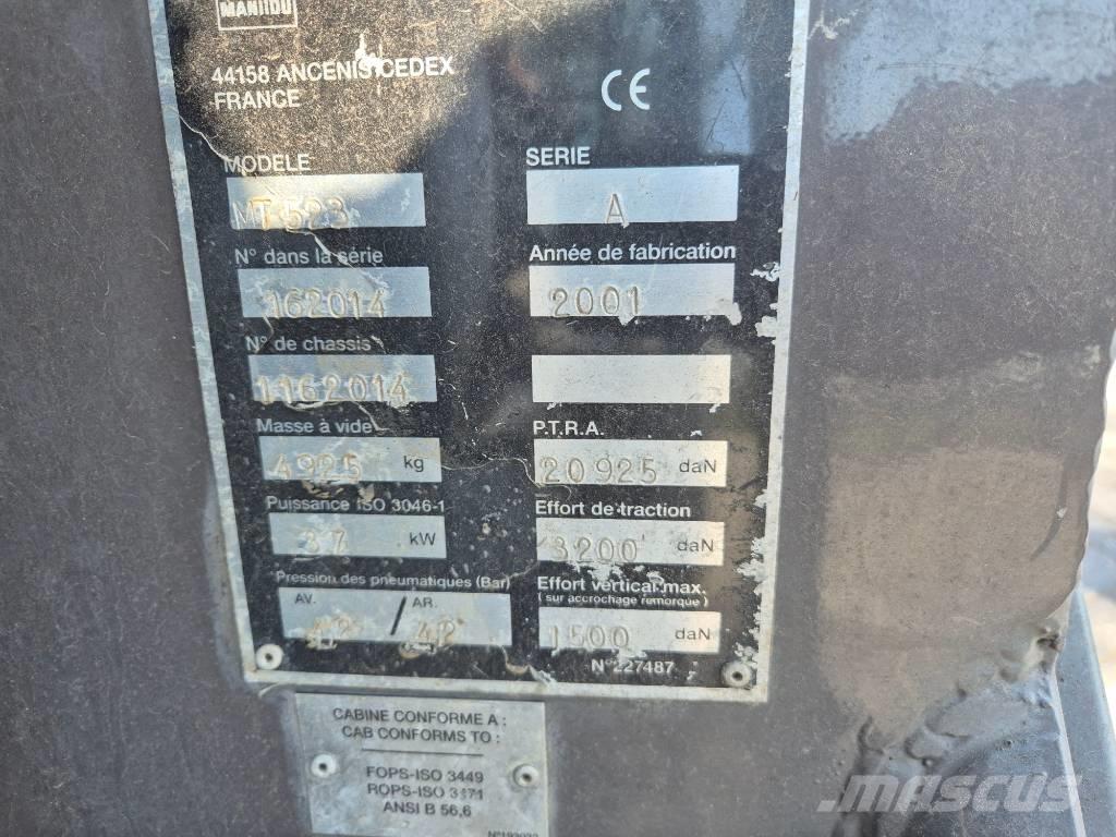 Manitou MT 523 Teleskopické manipulátory