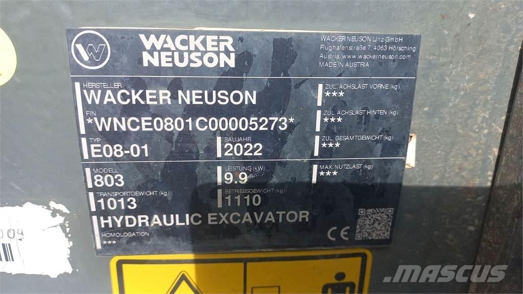 Wacker Neuson 803 Pásové rýpadlá