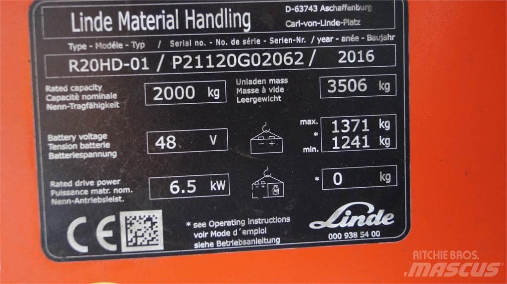 Linde R20HD Retraky