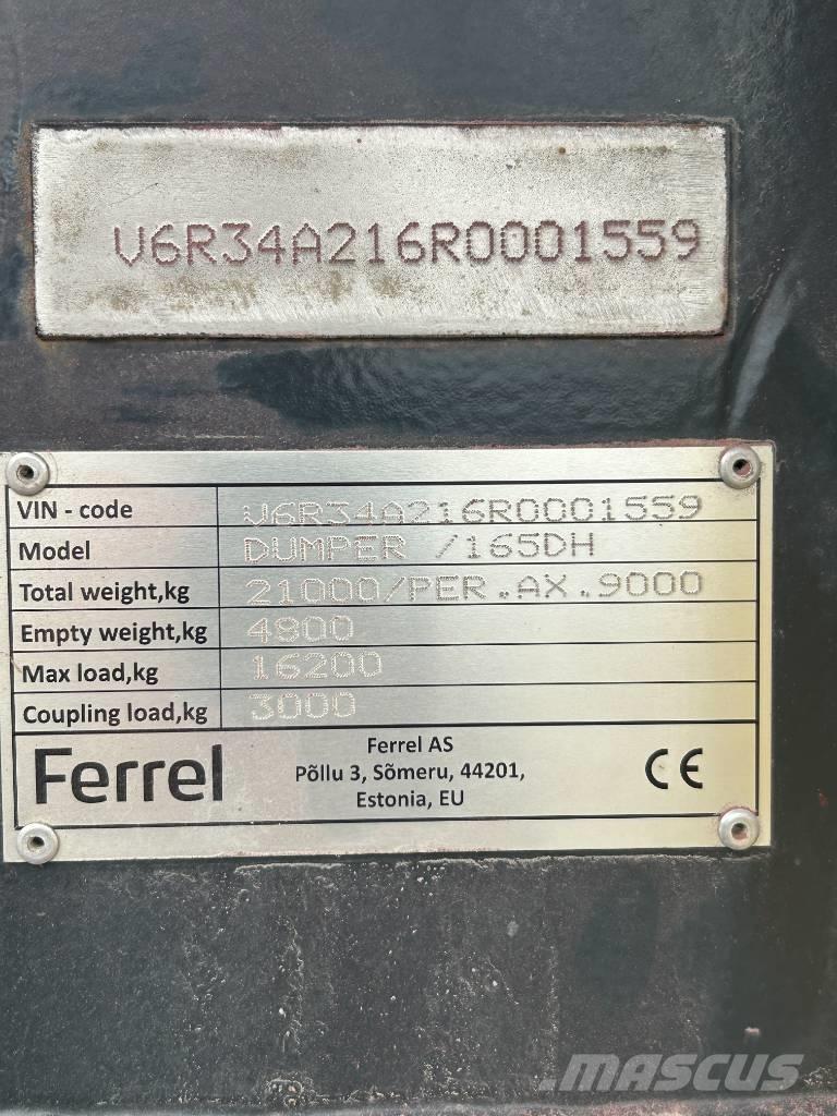 Ferrel 165DH Vyklápacie prívesy