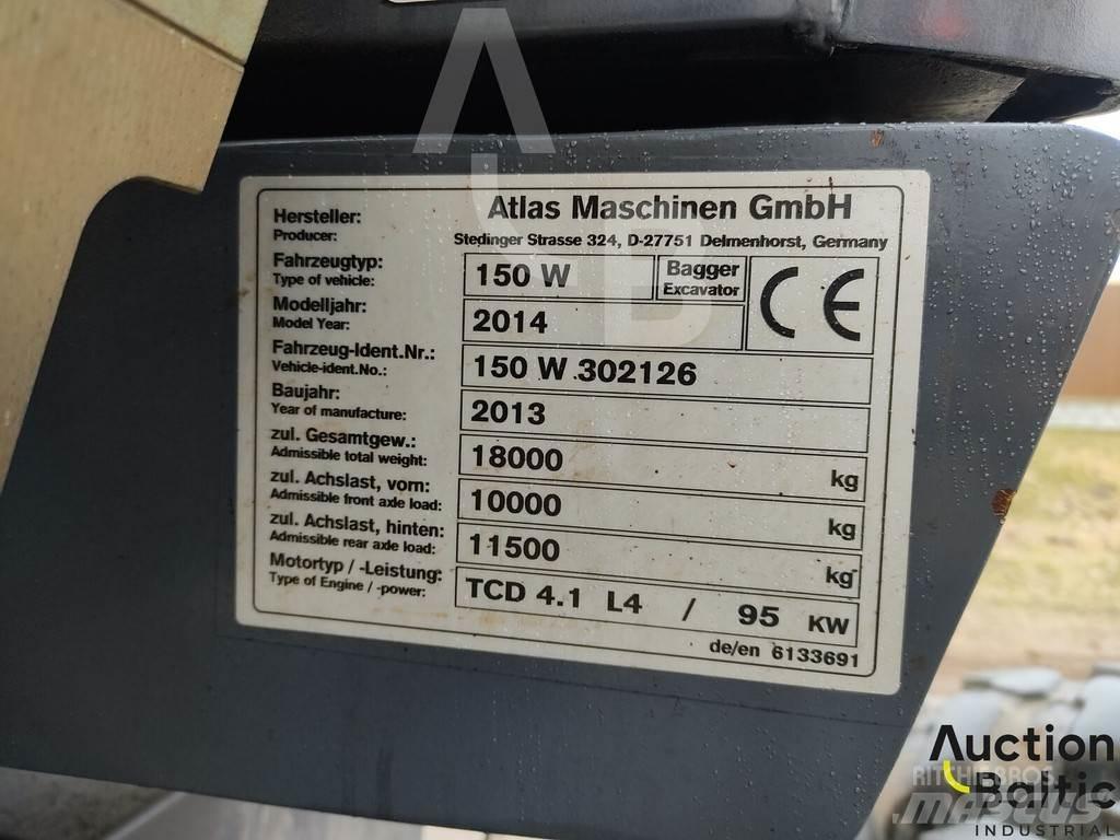 Atlas 150 W Kolesové rýpadlá