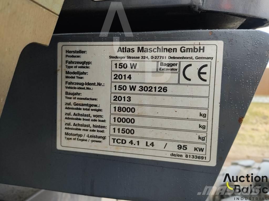 Atlas 150 W Kolesové rýpadlá