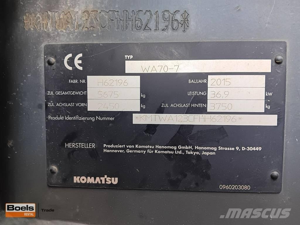 Komatsu WA 70-7 Kolesové nakladače