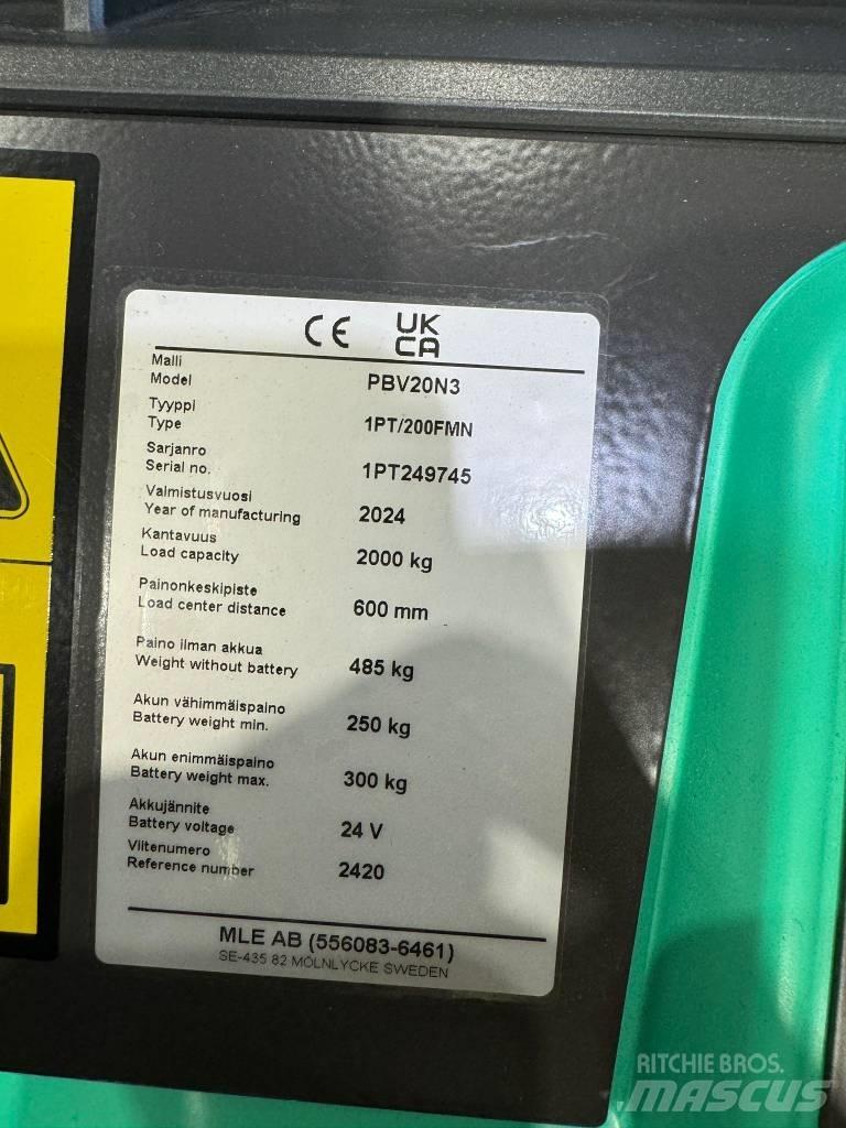 Mitsubishi PBV20N2 Nízkozdvižný vozík s plošinou