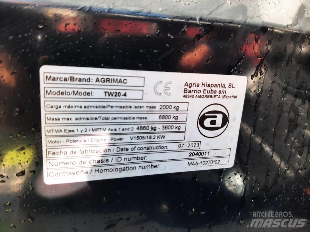 Agrimac TW20-4KL Terénne vysokozdvižné vozíky