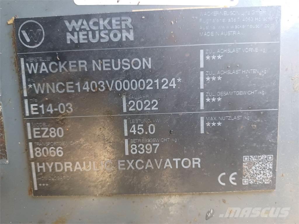 Wacker Neuson EZ80 Pásové rýpadlá