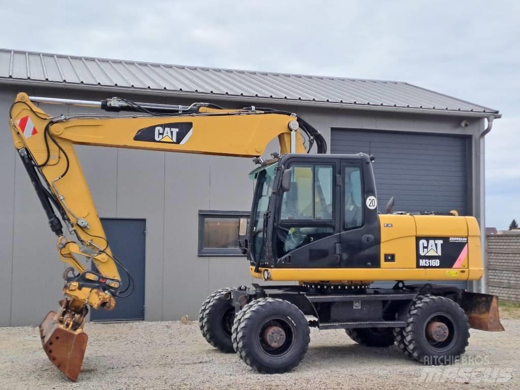 CAT M 316 D Kolesové rýpadlá
