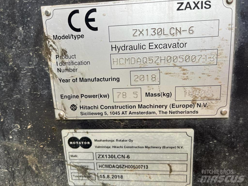 Hitachi ZX130LCN-6 Pásové rýpadlá