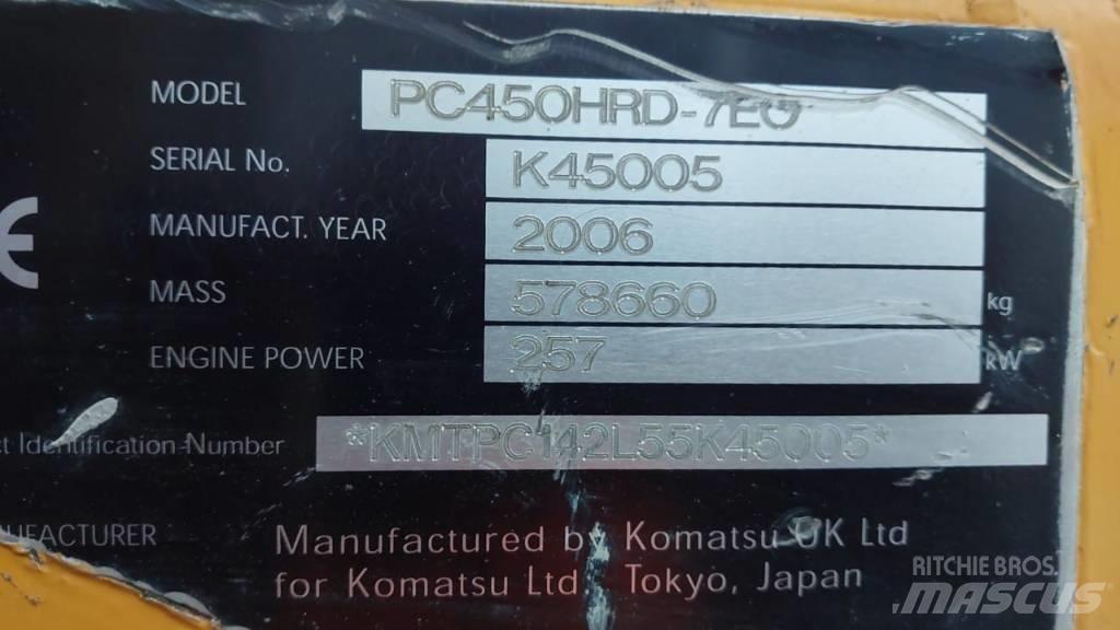 Komatsu PC450HRD-7E0 Demolačné rýpadlá