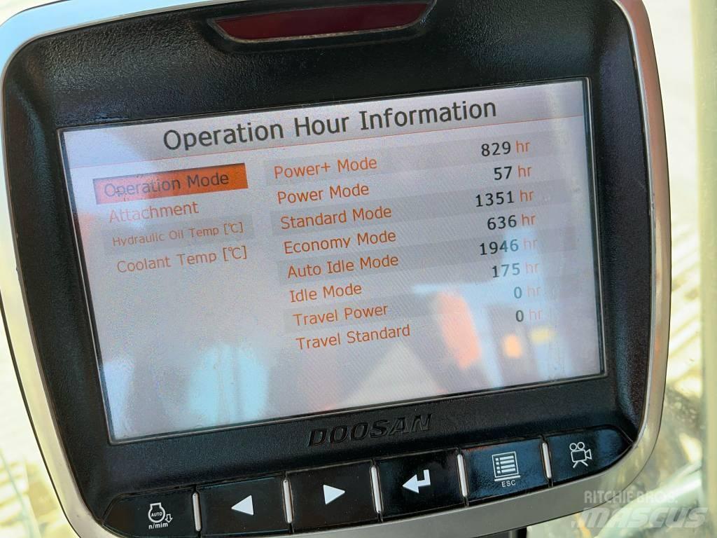 Doosan DX 225 Pásové rýpadlá