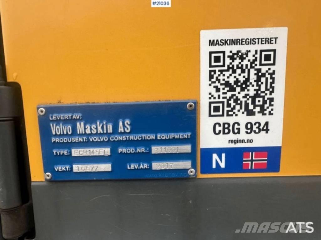 Volvo ECR 145 Pásové rýpadlá
