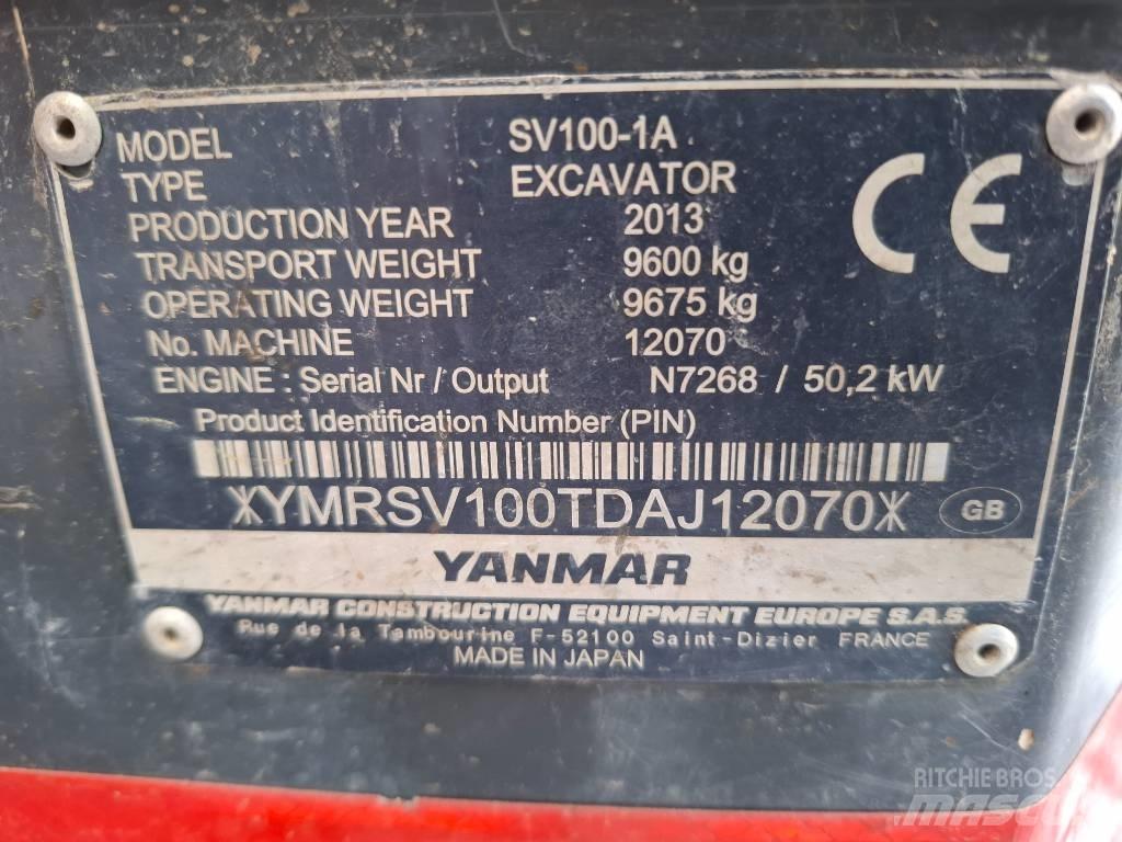 Yanmar SV100-1A Midi rýpadlá 7 t - 12 t