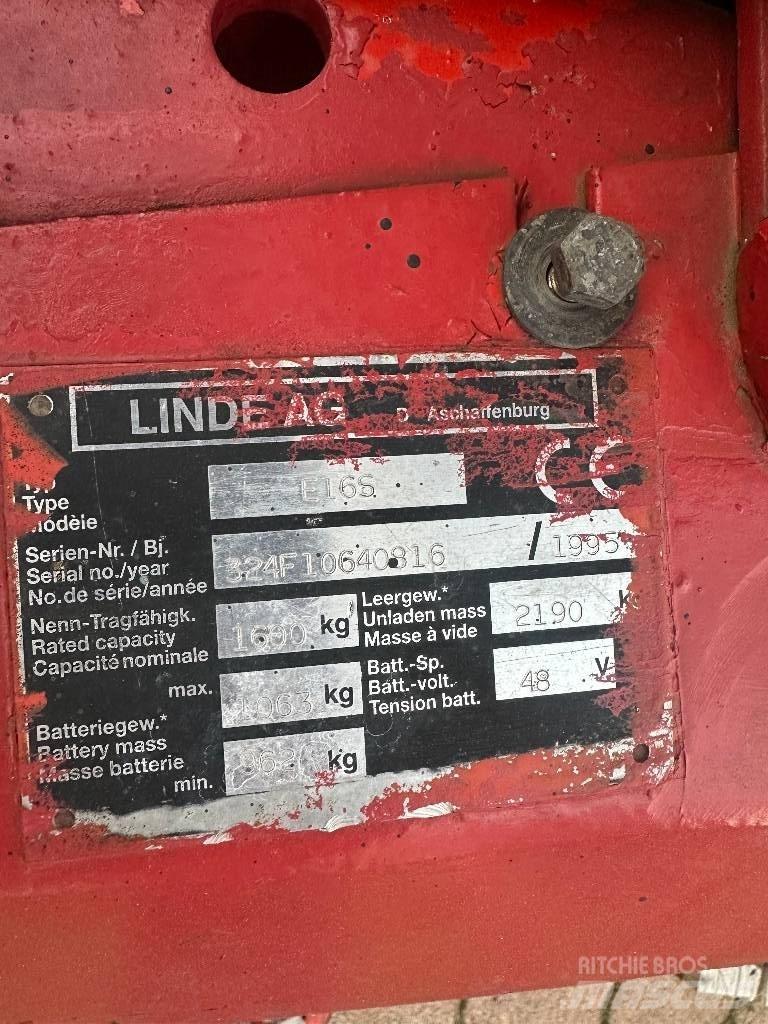 Linde E 16 S Akumulátorové vozíky