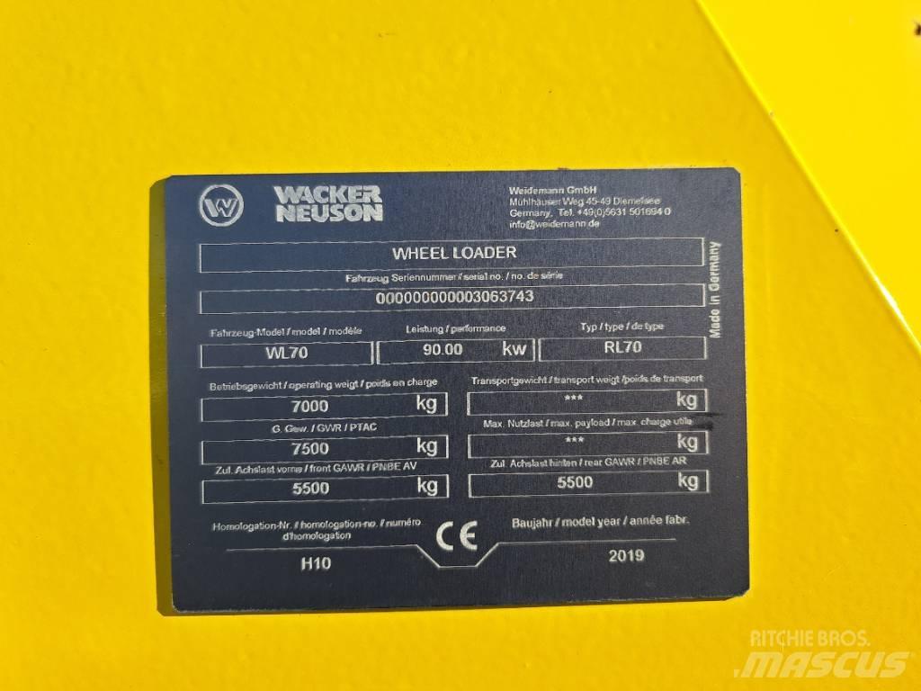 Wacker Neuson WL70 Kolesové nakladače
