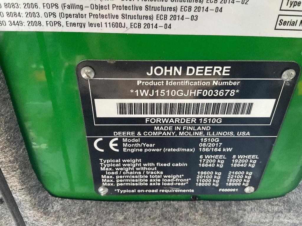 John Deere 1510G Lesné traktory