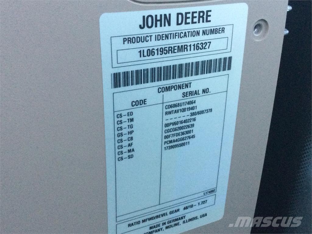 John Deere 6195R Traktory