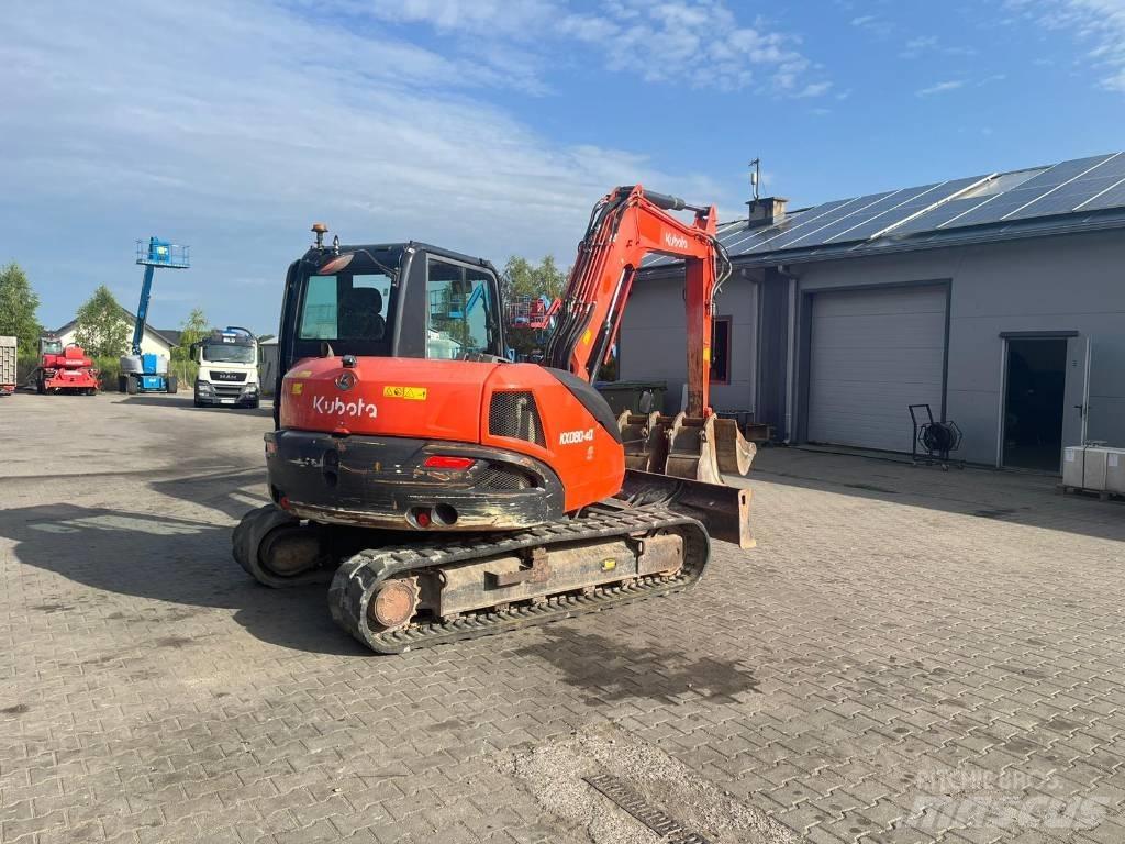 Kubota KX 080-4 Midi rýpadlá 7 t - 12 t