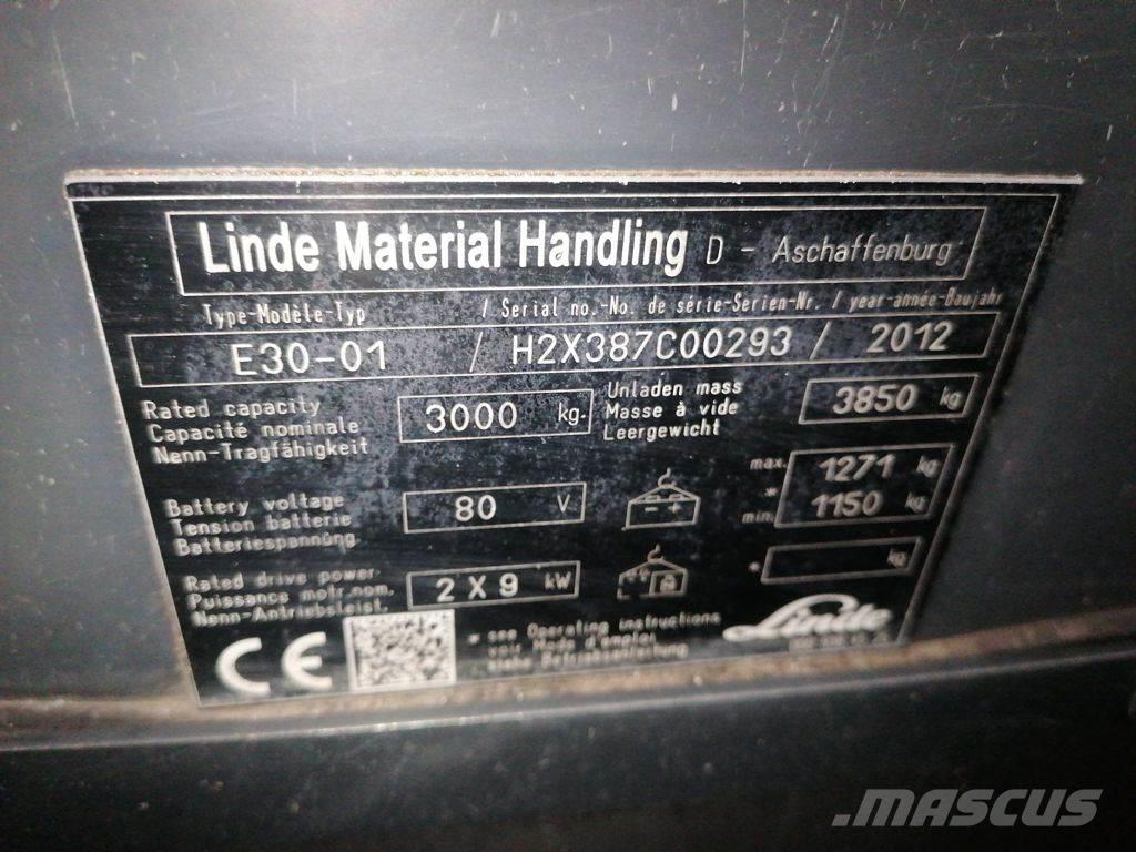 Linde E30-01 Akumulátorové vozíky