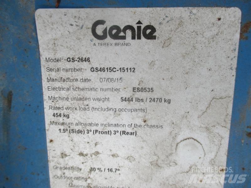 Genie GS 2646 Nožnicové zdvíhacie plošiny