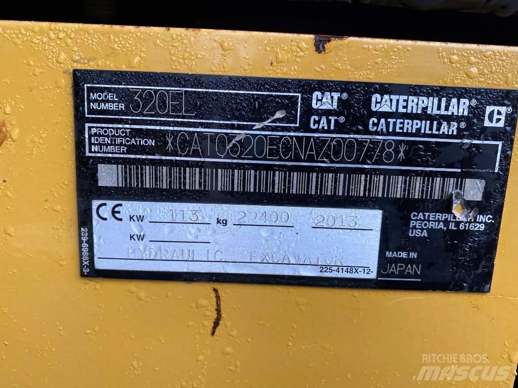 CAT 320 EL Pásové rýpadlá